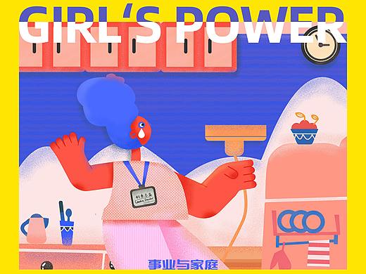 《GIRL’S POWER》系列插画