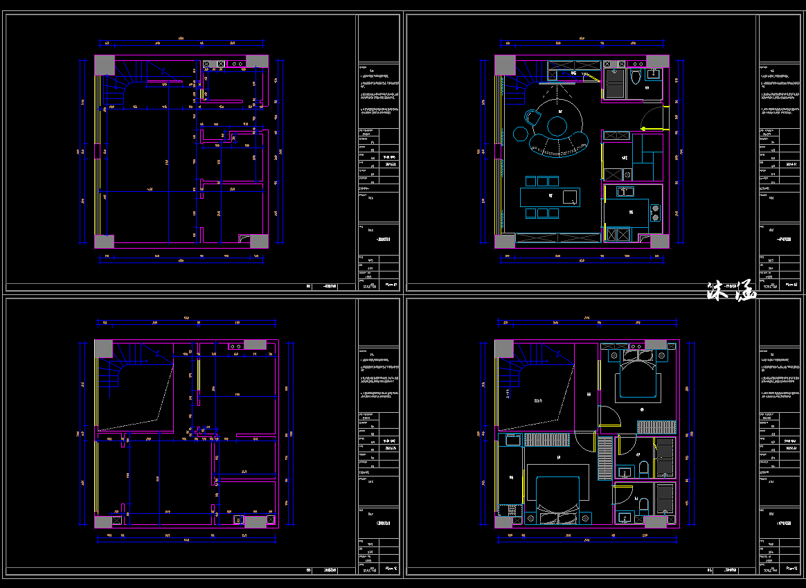 120平公寓施工图（图ZMjkwMTgwMTAw） - 其他空间 - 站酷设计师沐涵呦原创素材 - 站酷ZCOOL
