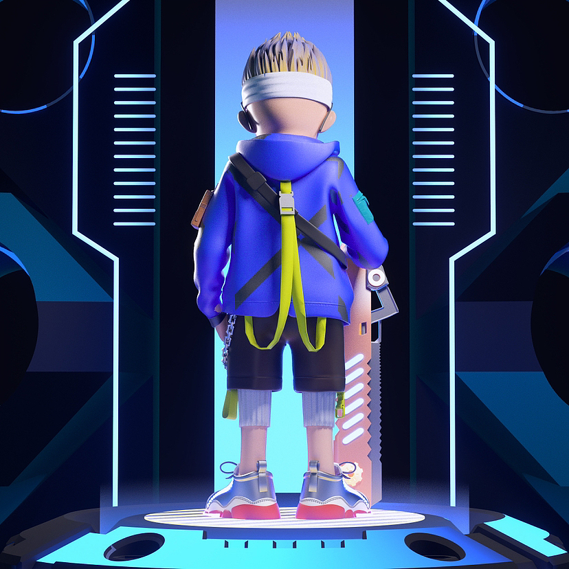 NFT数字藏品原创IP潮玩建模渲染