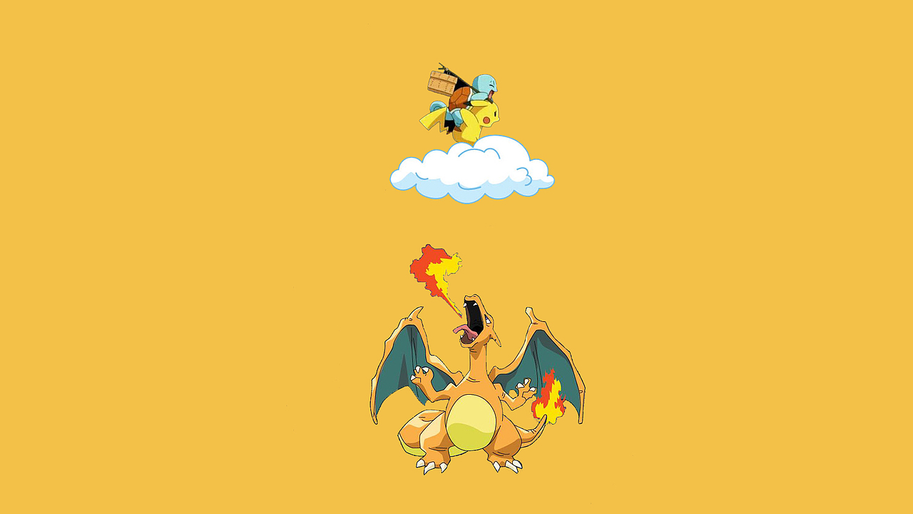 皮卡丘杰尼龟电脑壁纸