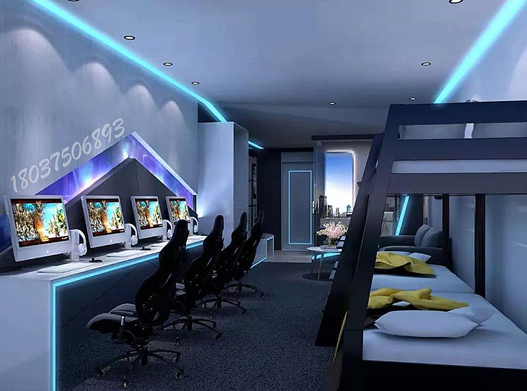 郑州专业电竞酒店装修—电竞酒店设计案例效果图赏析