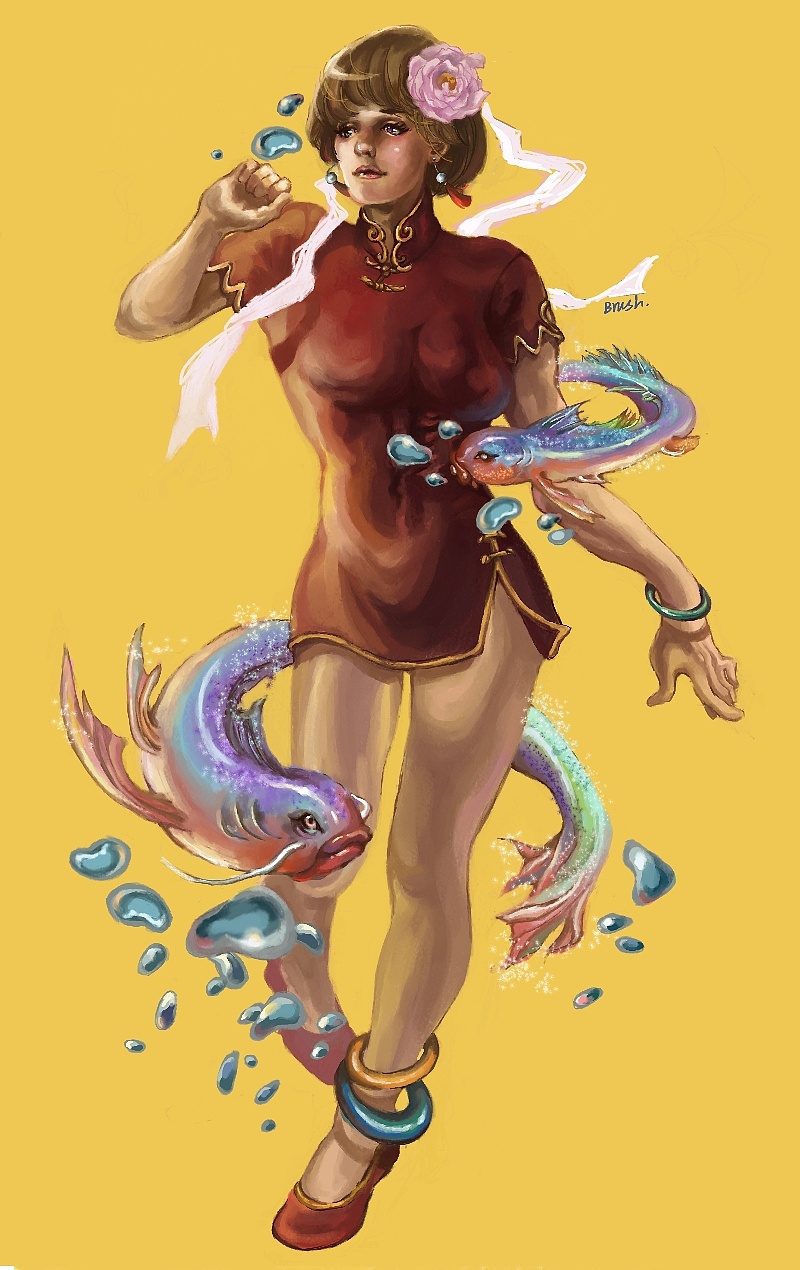 锦鲤姑娘#动漫作品