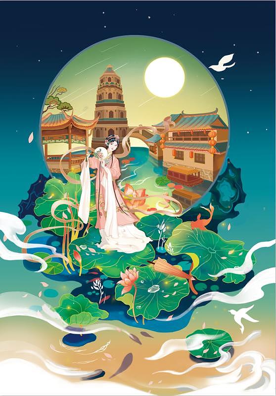 印象苏州（图ZMTg4Mjg1ODY0） - 艺术插画 - 站酷设计师永恒的爱因斯坦原创素材 - 站酷ZCOOL