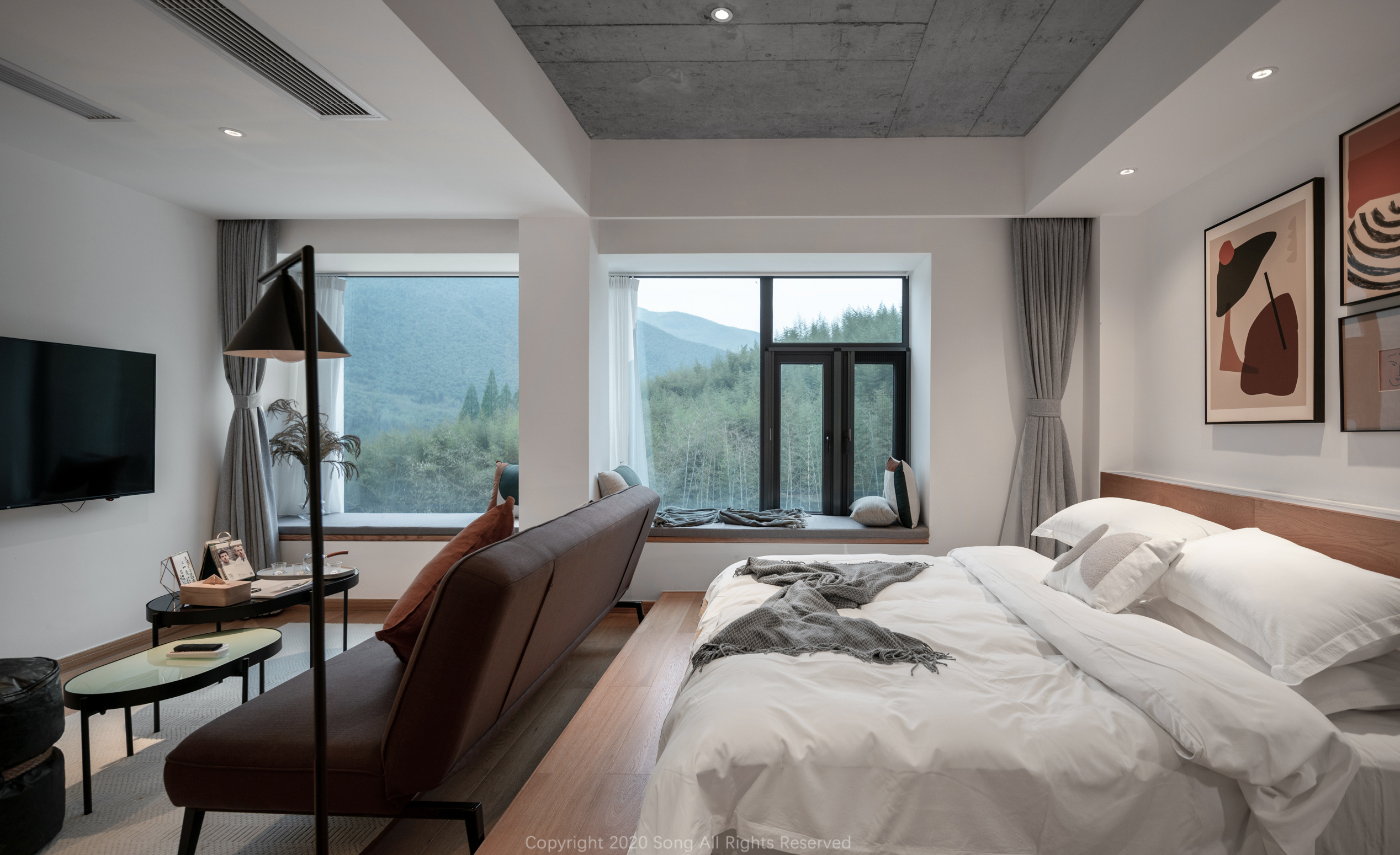 民宿|七栋山里的白房子