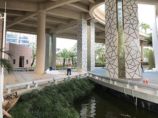 镜面钛金不锈钢花格背景