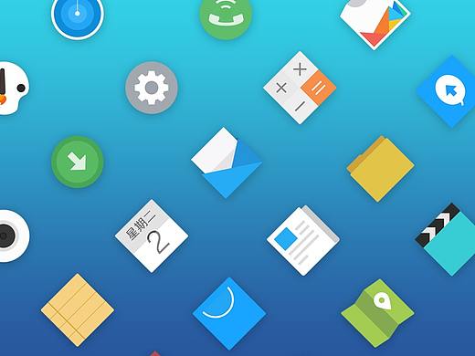 手机图标-魅族的扁平化Icon