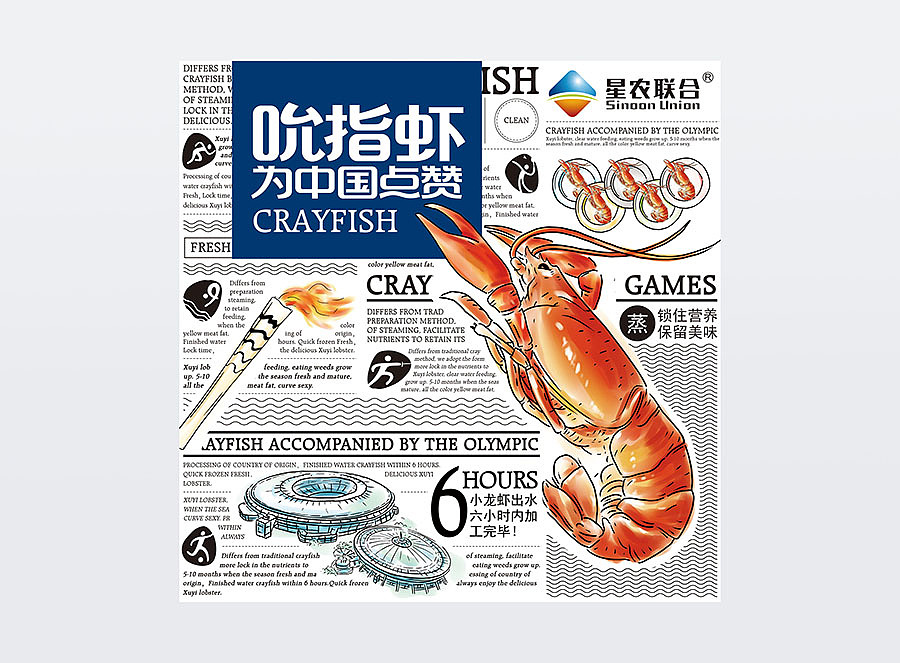 星农联合-吮指虾包装形象设计（图ZNTQ2NDI1MzI=） - 包装 - 站酷设计师蓝色盛火原创素材 - 站酷ZCOOL