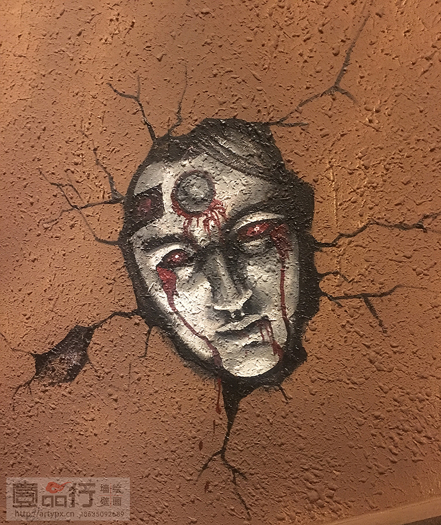 3d墙体手绘墙画|写实墙面彩绘|太原墙绘|墙绘3d画