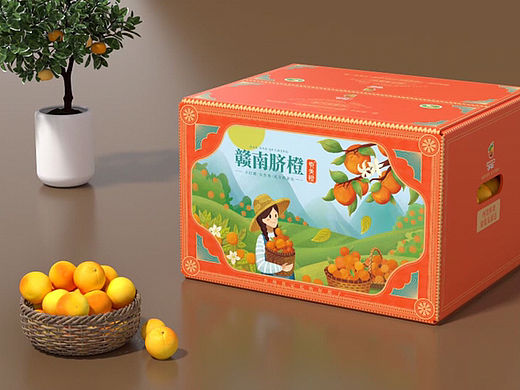 贡美橙包装案例
