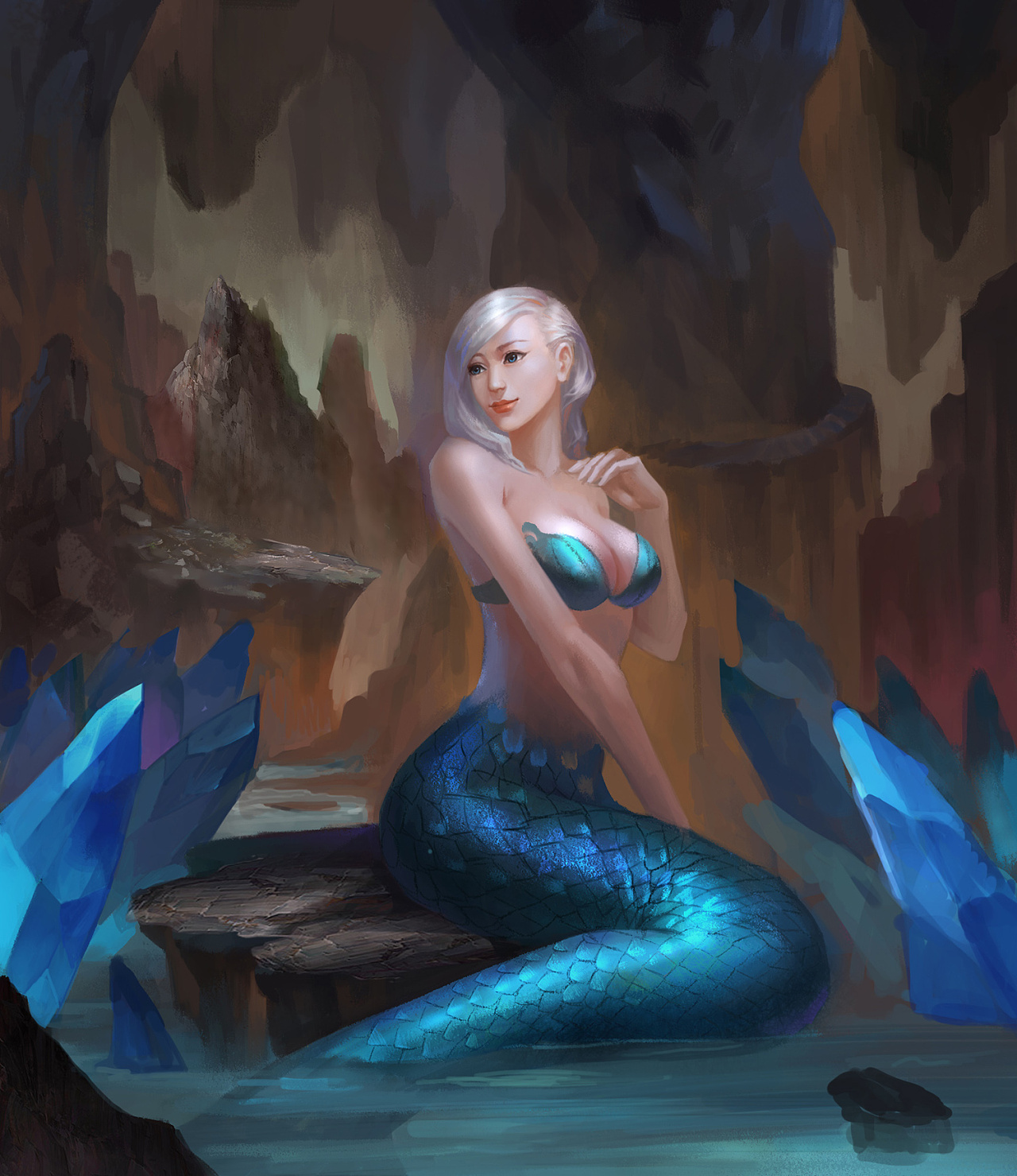 人鱼|插画|游戏原画|广州鹿田文化 - 原创作品 - 站酷 (zcool)