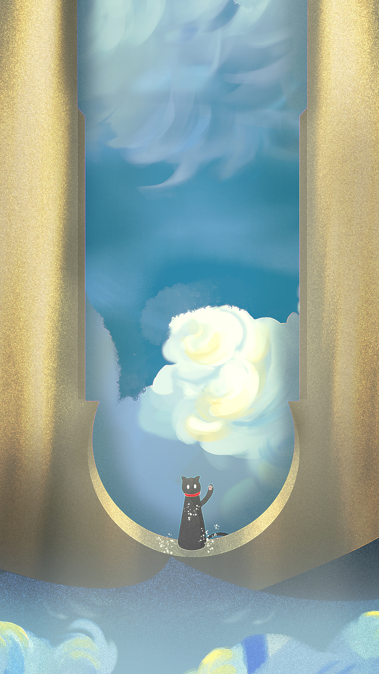 神殿门口的猫（图ZMjY0MzM0NzI0） - 海报 - 站酷设计师肥仔糕原创素材 - 站酷ZCOOL