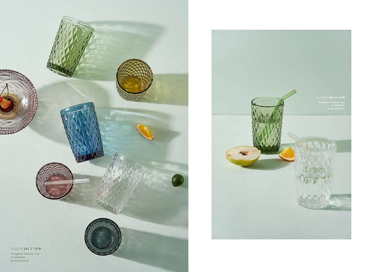 玻璃杯拍摄 电商摄影 静物摄影 餐具拍摄 产品摄影