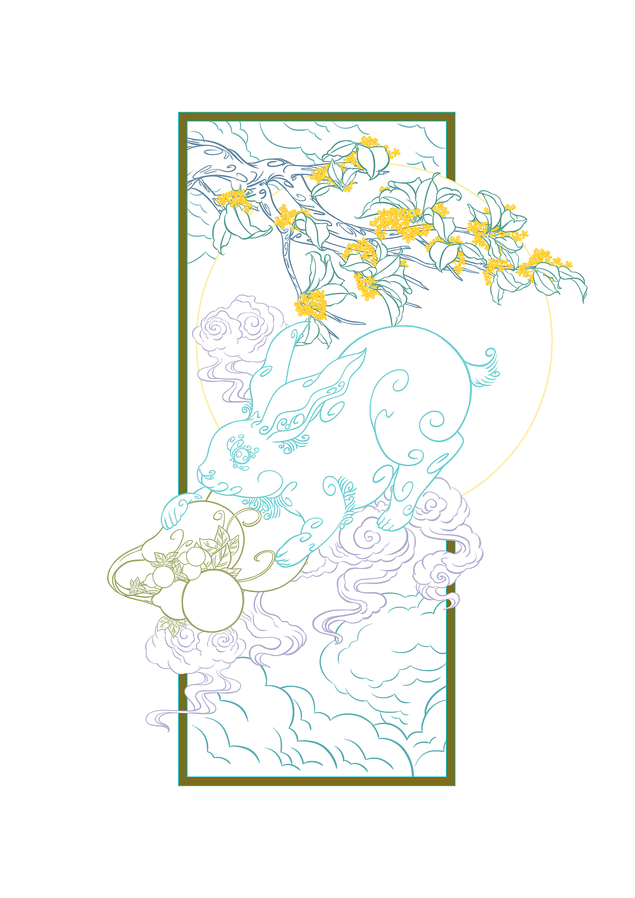 十二属相-兔（图ZNzI5MDM4NDg=） - 商业插画 - 站酷设计师PlStone原创素材 - 站酷ZCOOL