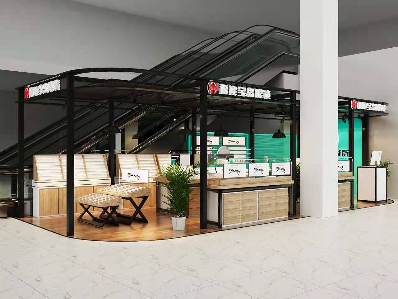 商场眼镜店装修 快时尚风格自选 