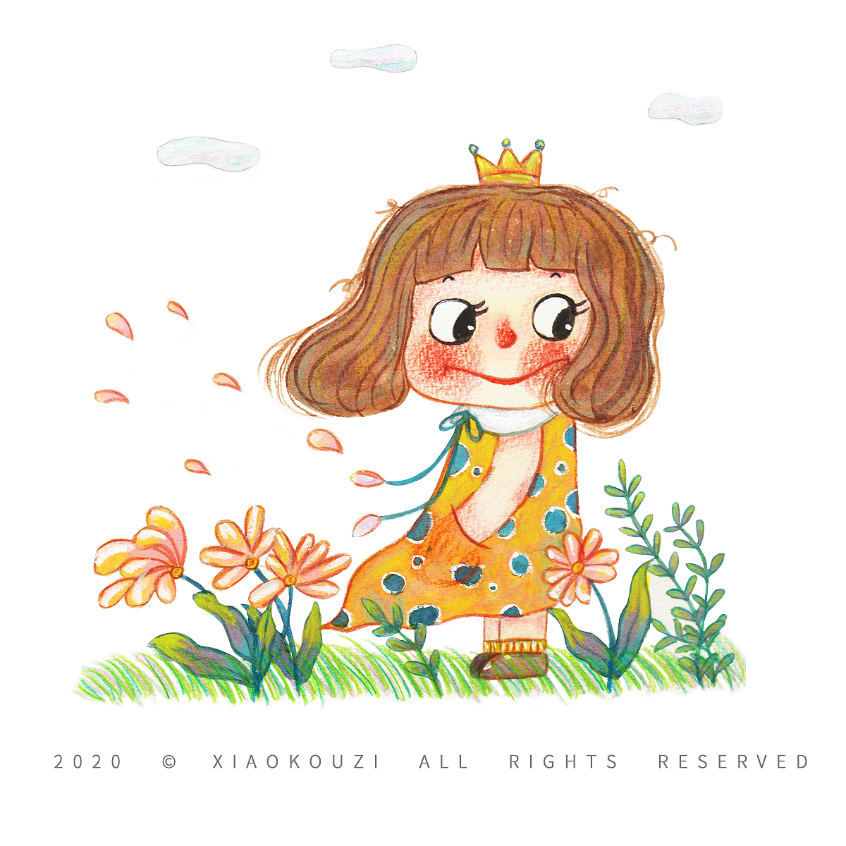 原创系列手绘插画《美好的每一天》