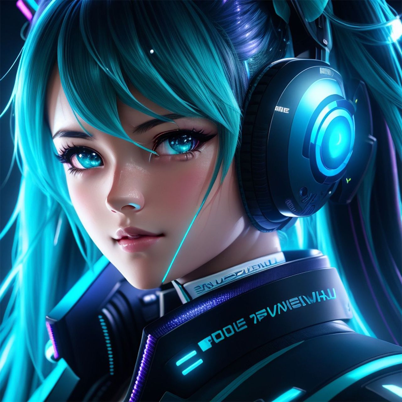 AI绘画 电音少女（图ZMzQxNzUwMDMy） - AI作品 - 站酷设计师辣条泡方便面原创素材 - 站酷ZCOOL