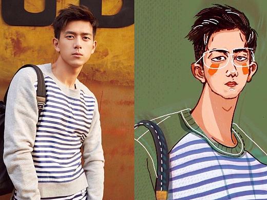 七月男友 I 李现（个人主页-ZMzc4NjY0NTY=） - 商业插画 - 站酷设计师许秋果原创素材 - 站酷ZCOOL