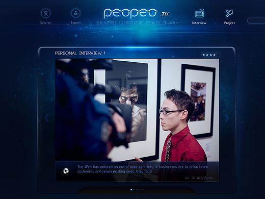 PEOPEO.TV界面概念设计