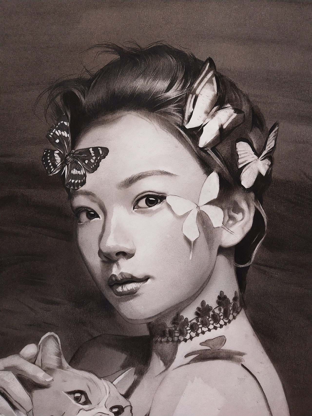 最近刚开始画的超写实素描，喵星人（图ZMTUwMzk2NTEy） - 绘画 - 站酷设计师贾丹丹原创素材 - 站酷ZCOOL
