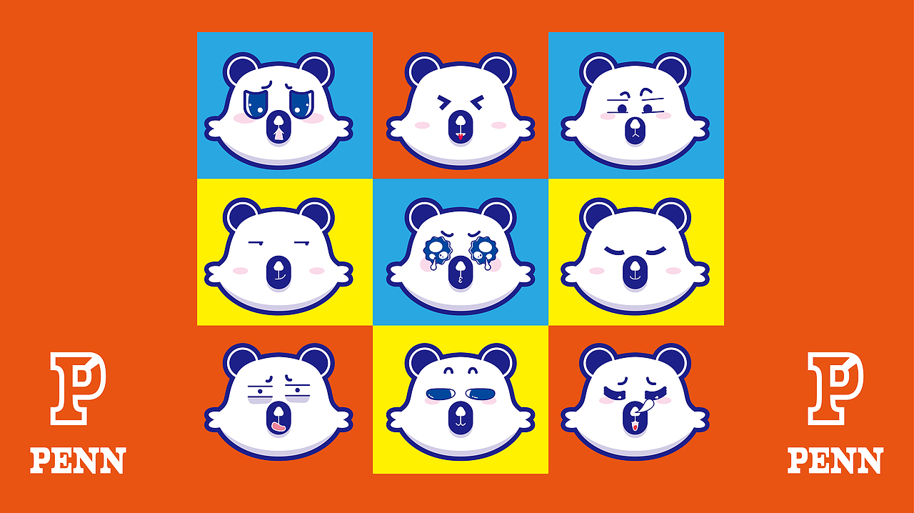 "PENN"IP设计（图ZMTYxNzcwMzE2） - 商业插画 - 站酷设计师沈奕霖原创素材 - 站酷ZCOOL