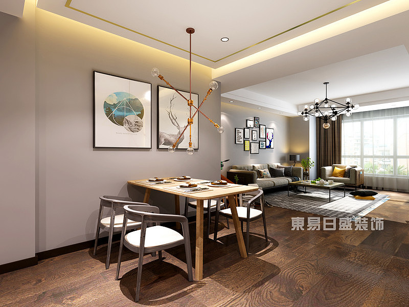 大连三室二厅装修-中海天赋山143㎡北欧（图ZMTE5NjYxODg4） - 家装设计 - 站酷设计师大连东易日盛装饰原创素材 - 站酷ZCOOL