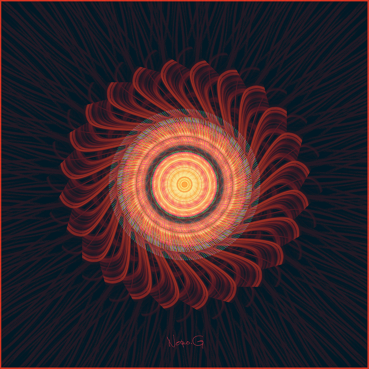 光绘图腾彼岸花