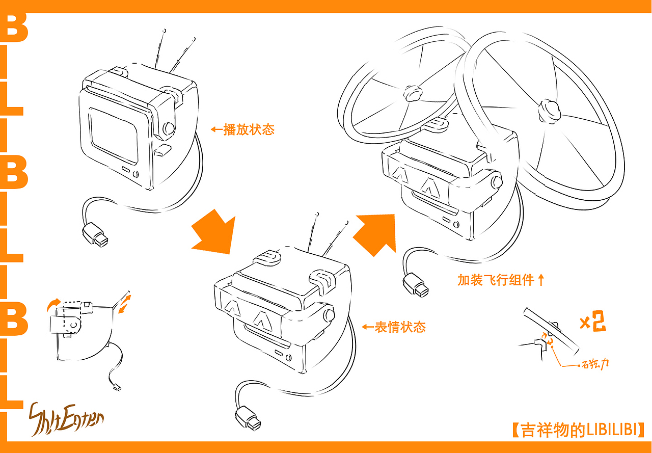 Bili娘人设（图ZMTE2MjI2MA==） - 概念设定 - 站酷设计师SoliDEyE原创素材 - 站酷ZCOOL