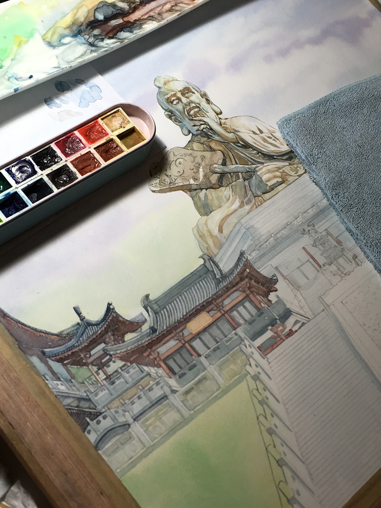 【手绘城市】茅山（图ZODY3Nzc3MjQ=） - 商业插画 - 站酷设计师阿骨AOKI原创素材 - 站酷ZCOOL