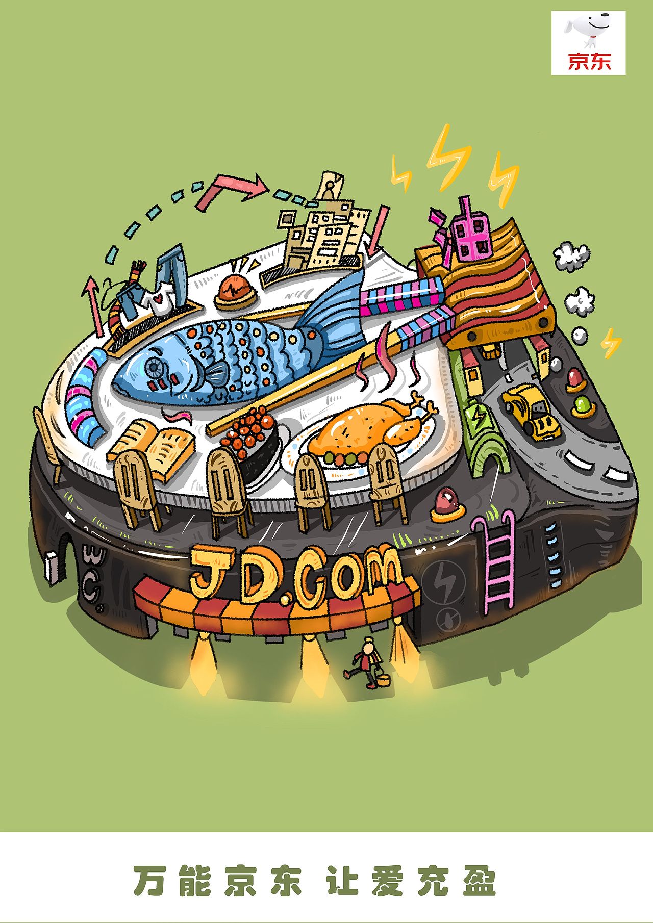 义乌京东大广赛|平面|海报|小杨要努力呀_原创作品-站酷zcool