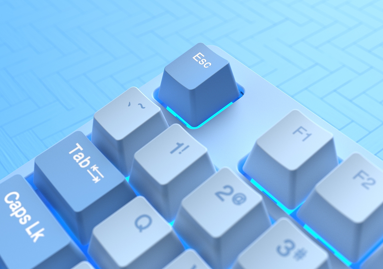 达尔优A87-紫金/天空版热插拔机械键盘