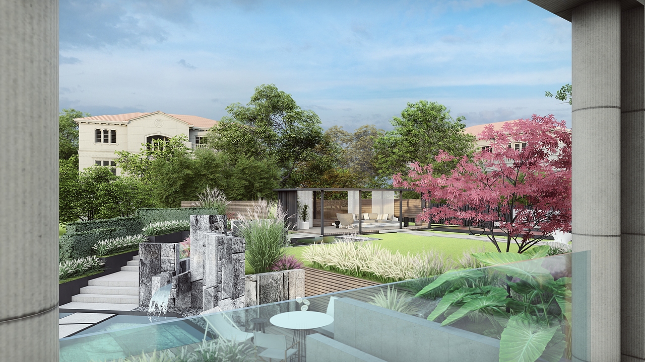 现代风格别墅庭院