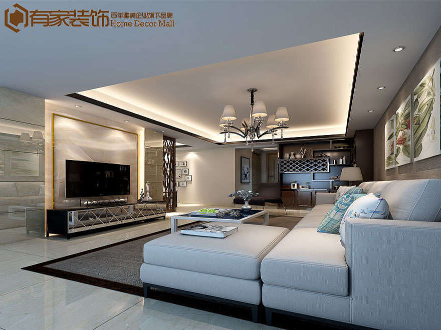 红星瑞景小区二手房140平户型全屋翻新装修效果图