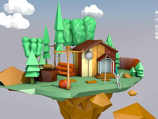 LOW POLY（个人主页-ZMjkwOTI0OTI=） - 场景 - 站酷设计师JjackyWu原创素材 - 站酷ZCOOL