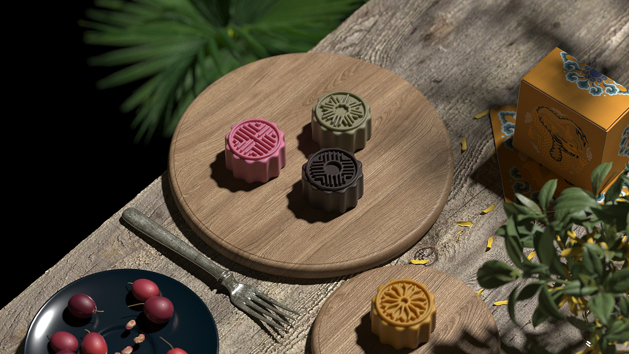 九龙聚仲秋月饼礼盒（图ZMTcwOTc2MTk2） - 包装 - 站酷设计师知汇文化一李纪原创素材 - 站酷ZCOOL