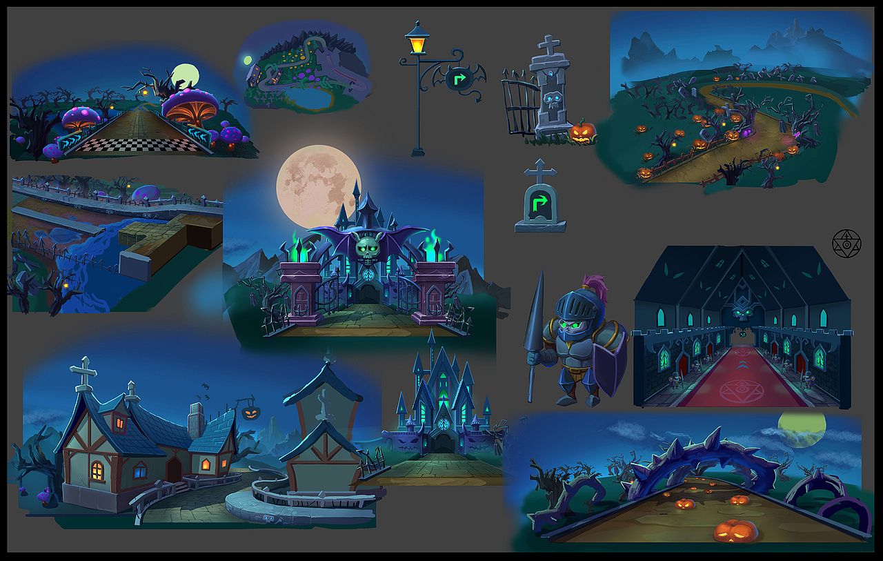 两年前的一些赛道概念设计（图ZMTIzNjM0OTg4） - 游戏原画 - 站酷设计师WAKKK原创素材 - 站酷ZCOOL