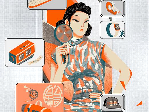 procreate插画之《百货公司》第一🥚