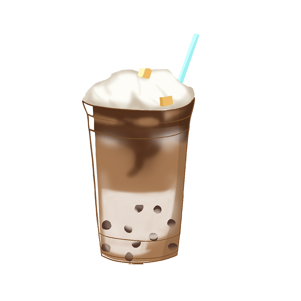 一些些奶茶|插画|创作习作|红豆派派派_原创作品-站酷zcool