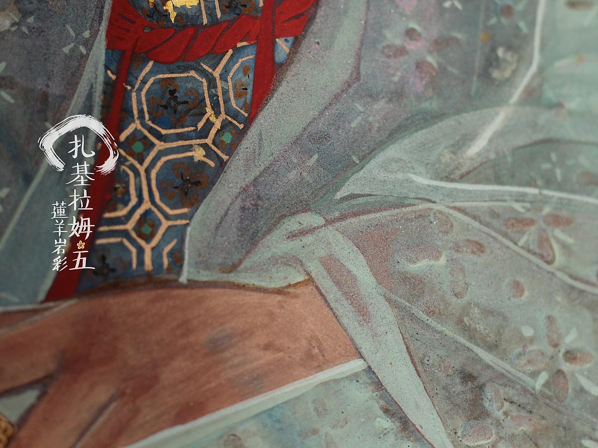【岩彩画】女财神扎基拉姆5（图ZMTk3MTA4NTMy） - 绘画 - 站酷设计师莲羊原创素材 - 站酷ZCOOL