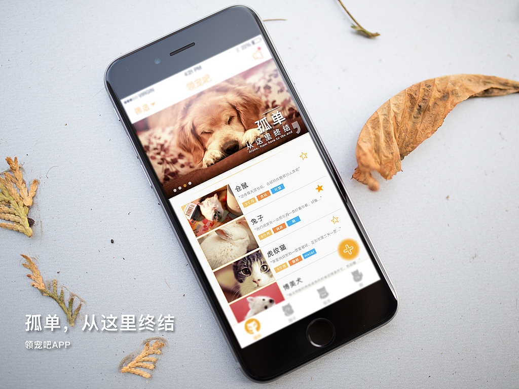 领宠吧（图ZNTMzNjUyMjA=） - APP界面 - 站酷设计师呦大白兔原创素材 - 站酷ZCOOL