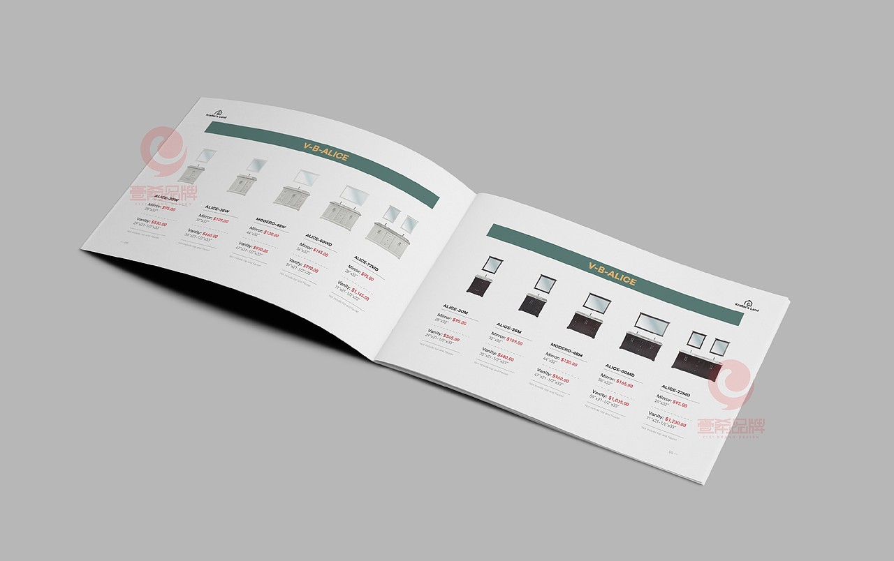 一希品牌设计--家装浴柜产品画册宣传册设计