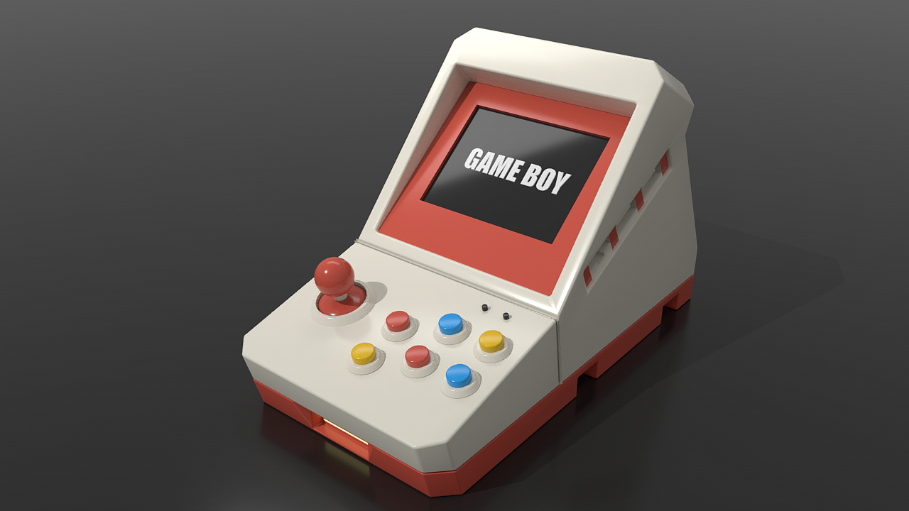 【c4d】复古游戏机