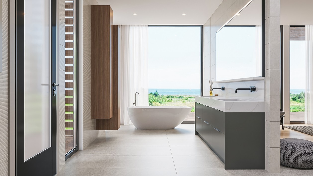 原木与浅灰色系空间设计 既明亮又舒适