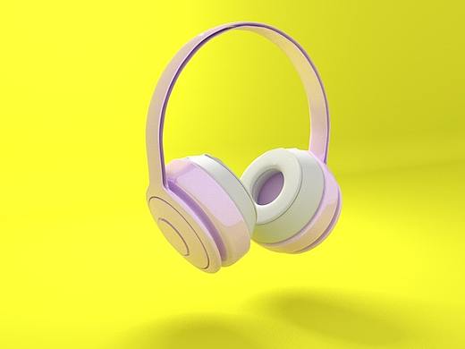 c4d耳机练习（个人主页-ZNTY4OTA5ODQ=） - 产品 - 站酷设计师输入设计原创素材 - 站酷ZCOOL