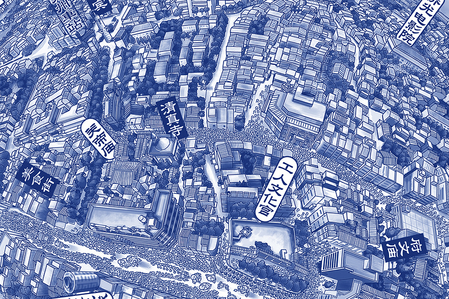 鸟瞰城市系列《泉州鸟瞰图》|其他插画|插画|yfengtou - 原创设计作品