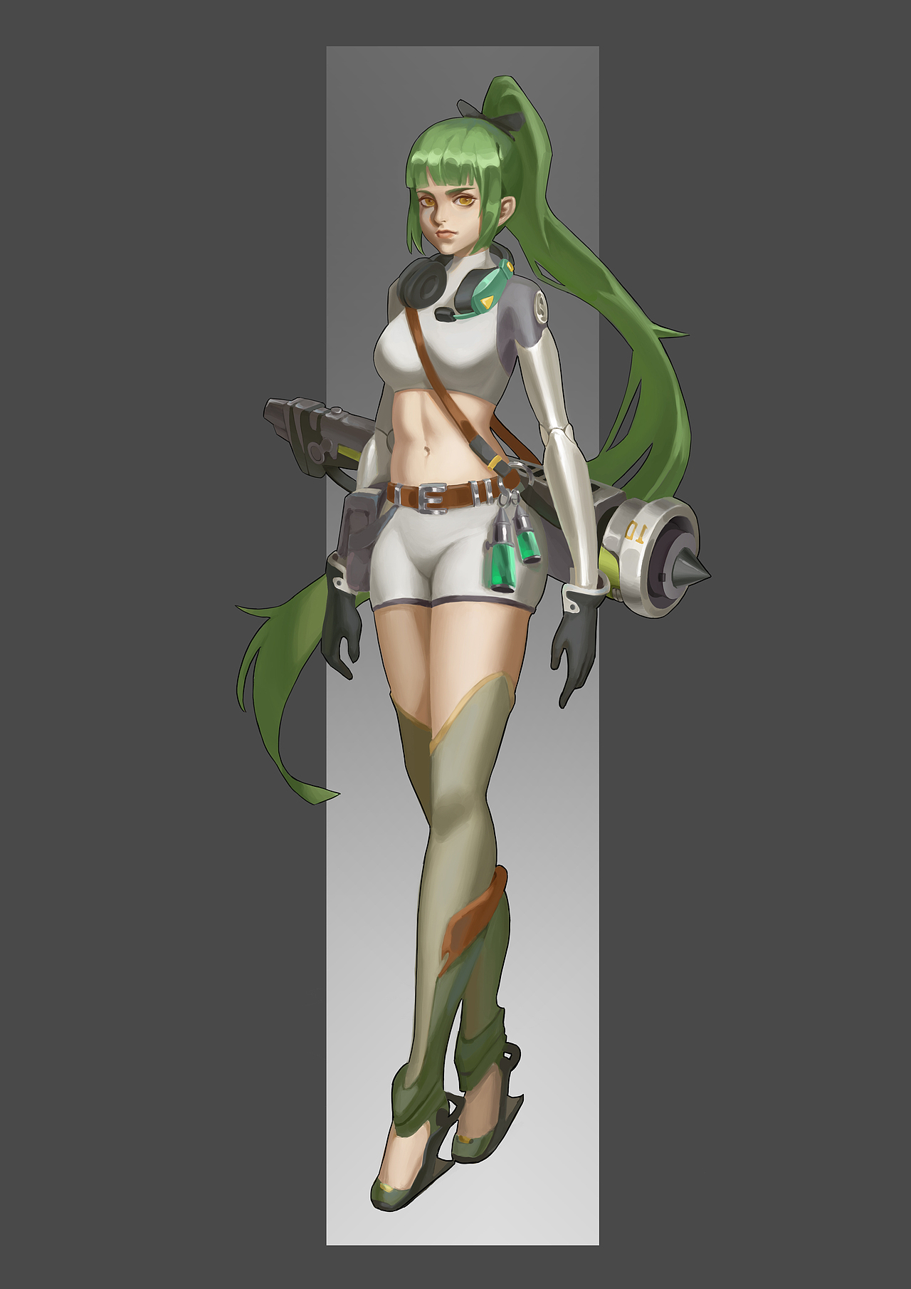 未来风少女立绘