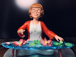 琴音似水，心若花开