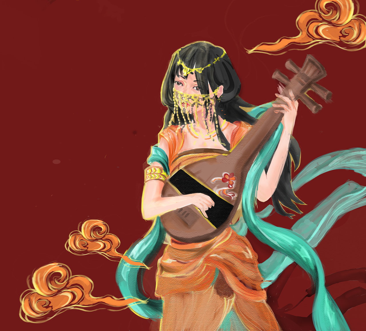 飞天（图ZMjIwODQxNTEy） - 创作习作 - 站酷设计师瑛梦初一原创素材 - 站酷ZCOOL