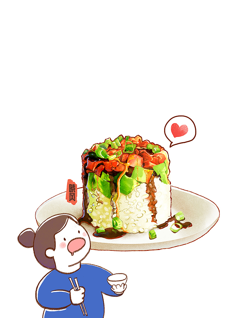 美食插画（图ZMjA0MDYzNTI4） - 创作习作 - 站酷设计师晓风卟卟原创素材 - 站酷ZCOOL