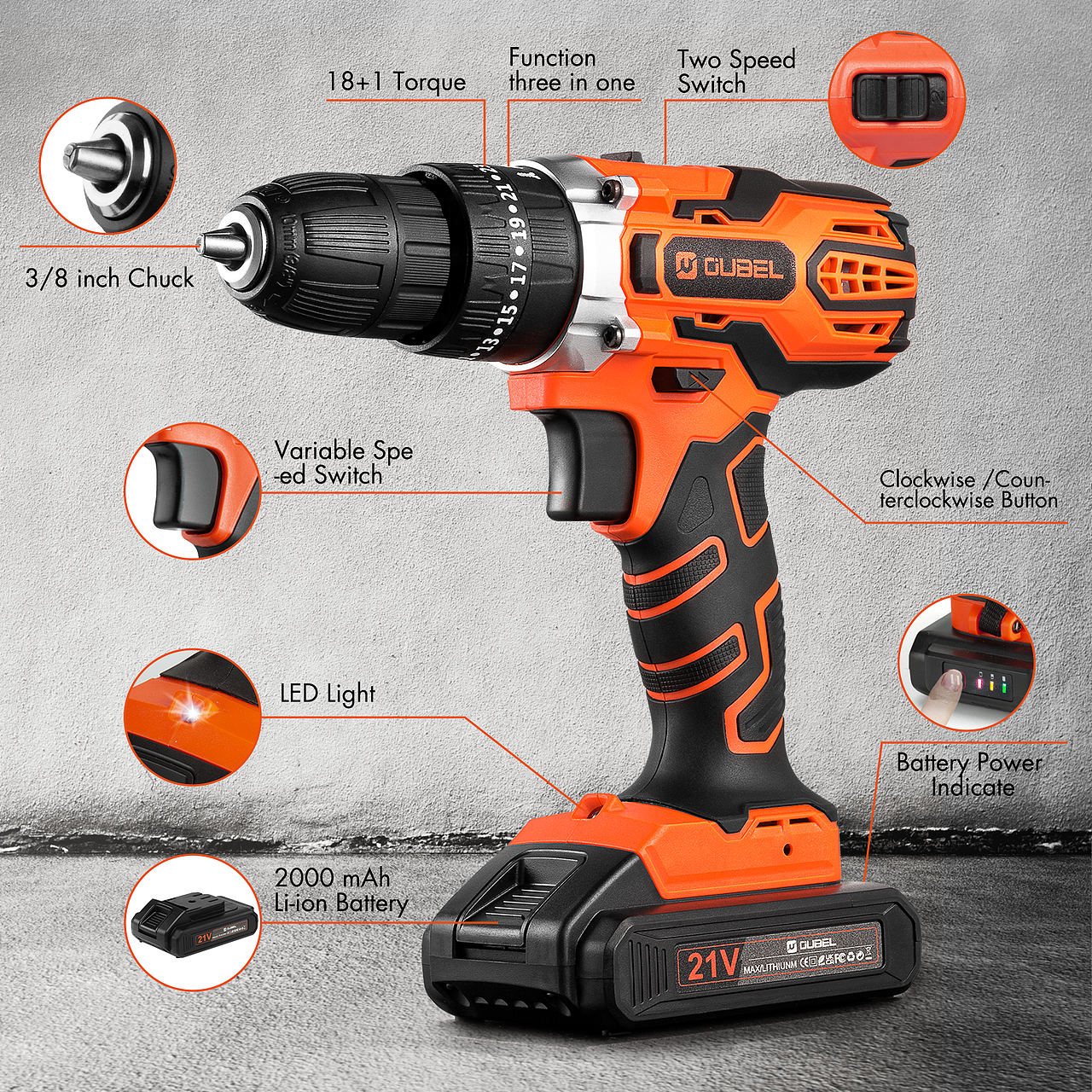 亚马逊-18v电钻套图 /A+