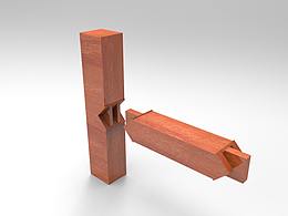 方材丁字形接合4犀牛KS源文件